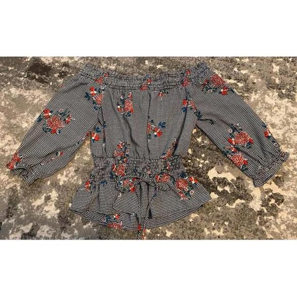 Tops - OLM Floral Off-Shoulder Top Med